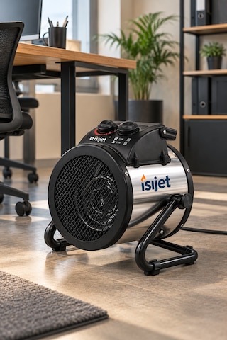 Isıjet EX-2 Çift Kademe 2KW Kompakt Elektrikli Fanlı Isıtıcı