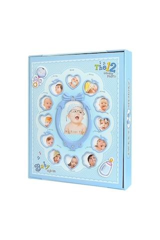 10 x 15 CM 220'lik 12 Ay Pencereli Bebek Fotoğraf Albümü