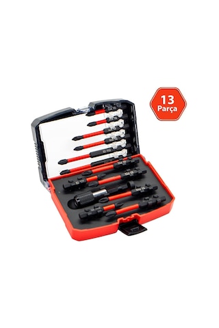 6515 Adaptörlü Bits Uç Vidalama Seti 13 Parça