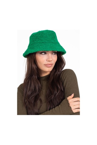Ladycolor Şapka Kıvırcık Peluş Kumaş Yeşil Yeşil