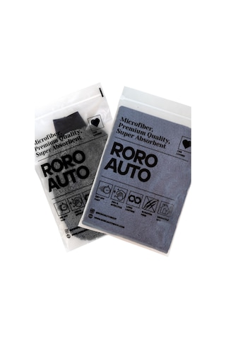 Roro Auto Etna Mikrofiber Araç Yıkama Bezi & Oto Kurulama Havlusu 50x70 & Yıkama Eldiveni Seti