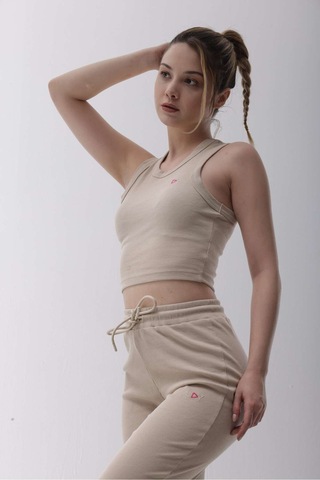 Kaşkorse Bej Fitilli Bra Bej