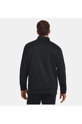 Under Armour Ua Armour Fleece 1/4 Zip Erkek Sweatshirt 1373358-001 Siyah