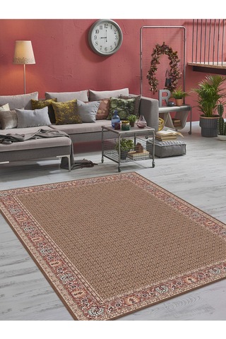 Dijital Baskılı Yıkanabilir Kaymaz Taban Salon Ve Oturma Odası Halısı 6147h 001