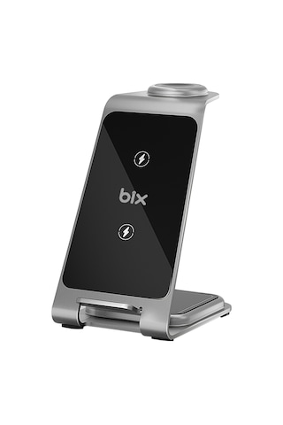 Bix BXMW3 15W 3in1 Ultra İnce Manyetik Kablosuz Şarj Standı