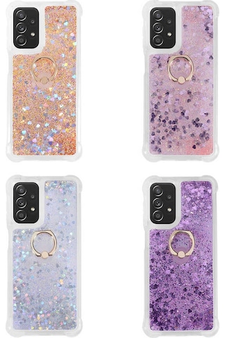 Galaxy Uyumlu A23 Kılıf Tchs Milce Kapak - Mor Mor