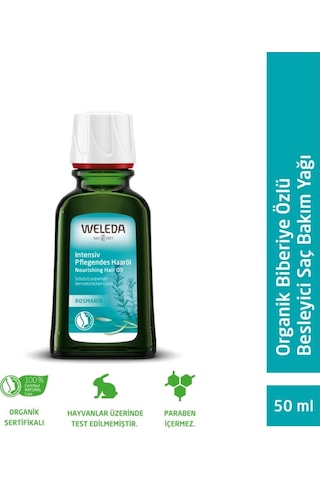 Weleda Rosemary Conditioning Hair Oil Organik Biberiye Özlü Besleyici Saç Bakım Yağı 50ml