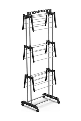 3 Katlı Kurutmalık, Çamaşır Kurutma Teli İle Kullanışlı Ve Pratik 40 x 19