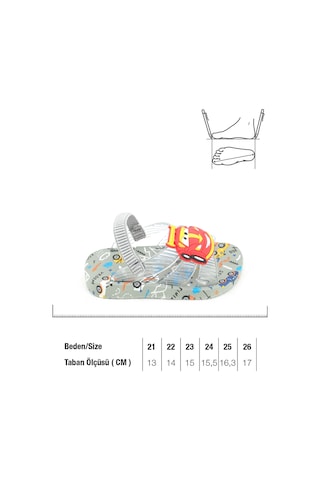 Gezer Yazlık Bebe Erkek Lastikli Islak Zemine Uygun Günlük Havuz Plaj Terlik-sandalet Gt6ybe.15135.00.019.k8 Gri