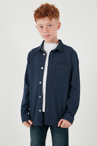 Lela Pamuklu Tek Cepli Düz Yaka Erkek Çocuk Gömlek Cf24W129140G Lacivert