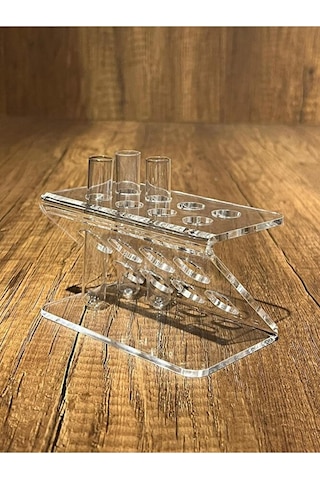 Z Tasarım Şeffaf 8'li Tüp Standı Tüp Sporu 12 75 Mm Için Uyumlu