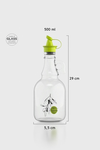 Renga Urla Olive Oil 500 Ml Yeşil Kapaklı Cam Yağlık 152076 Yeşil