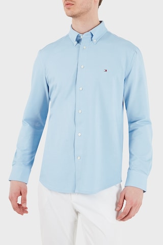 Tommy Hilfiger Pamuk Karışımlı Uzun Kollu Gömlek Erkek Gömlek Mw0mw41781 C1y Mavi MAVİ