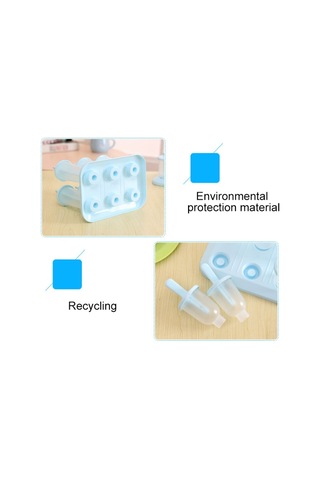 Yaz Diy Yaratıcı Buz Yapımı Kutusu Popsicle Dondurma Kalıbı Blue , Size:popsicle Diğer