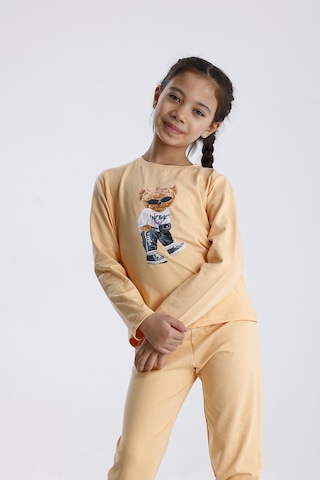 Baskılı Pijama Takımı Yavruağzı