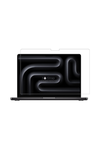 Novstrap  Macbook Pro 14 İnç M4 A3401 A3112 A3185 İle Uyumlu Ekran Koruyucu Parlak Nano Film Karışık Çok Renkli
