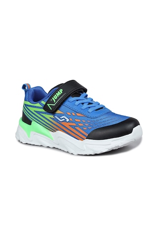 Jump 30030 Erkek Çocuk Sneaker Günlük Spor Ayakkabı - Mavi - Turuncu - Yeşil