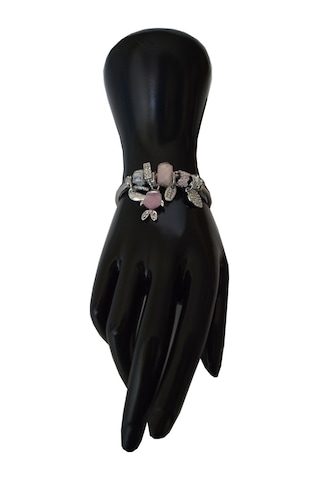 Uzel Çelik Bileklik Gümüş Silver Model Pembe, Balık Char...