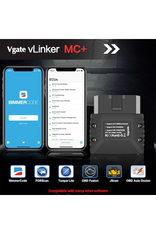 Vlinker Mc+ Ford Bmw Vw Reno Opel Gizli Özellik Açma Ve Arıza Tes