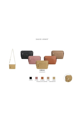David Jones Kadın Çapraz Çanta Cm6843 Pembe