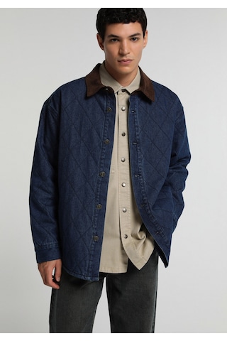 Colin's Colins Oversize Fit Düğmeli Astarlı Erkek Dark İndigo Denim Ceket Cl1082649 Q1.v1 Dn44496