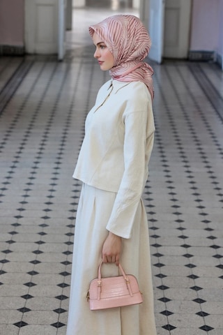 Belli Twill İpek Eşarp 4209-03 Pudra Pembe Pudra - Pembe