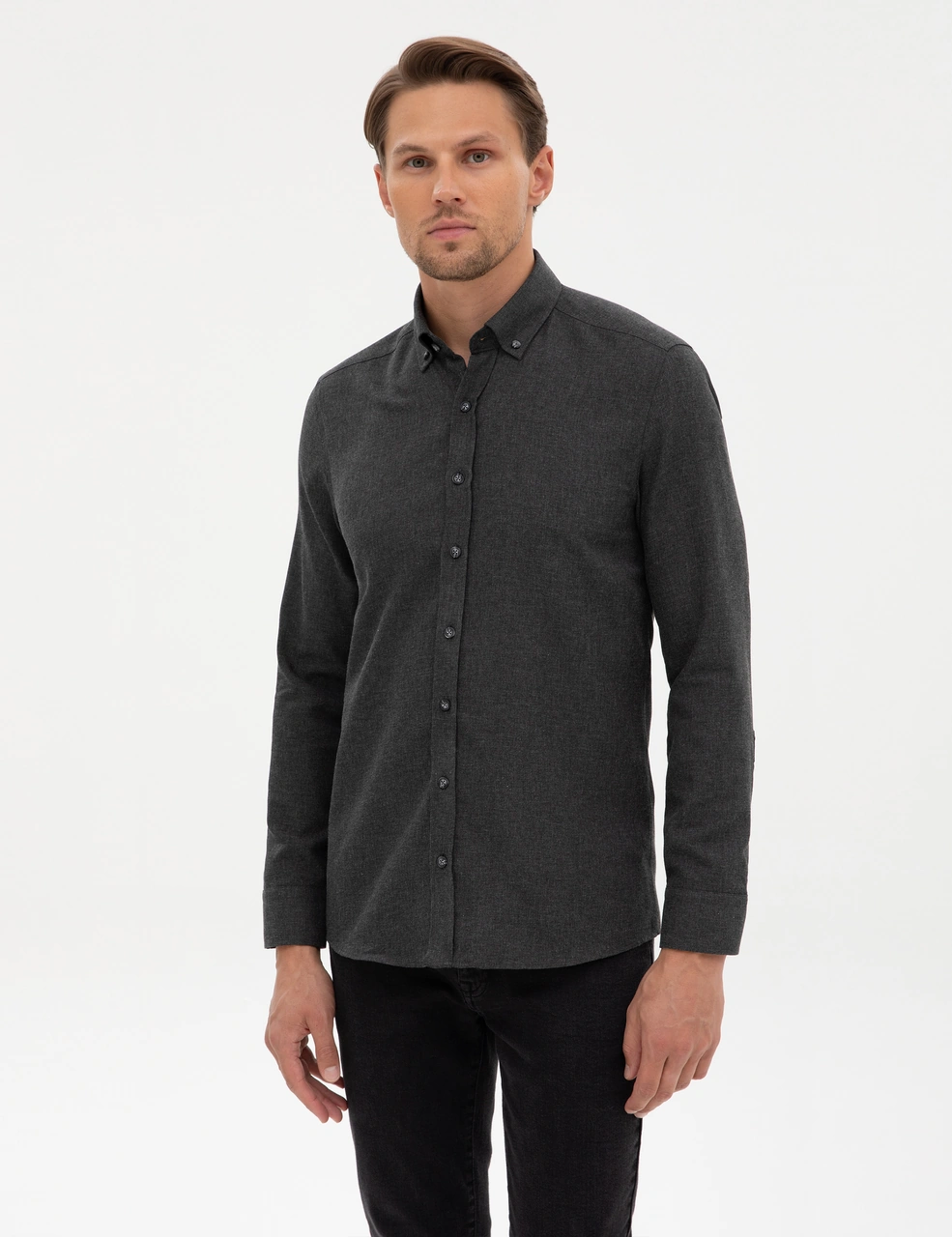 Pierre Cardin Erkek Antrasit Gömlek Desenli 50316751-vr006 Antrasit