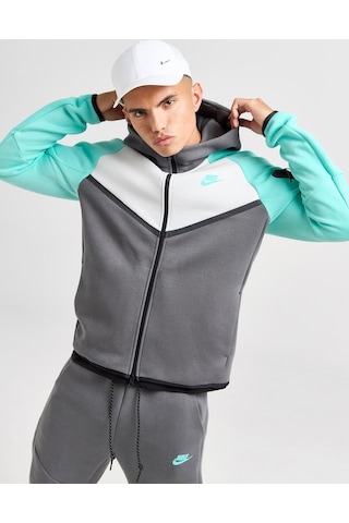 Nike Tech Fleece Fz Windrunner Hoodie Erkek Sweatshirt-sportxoutlet Gri - Beyaz