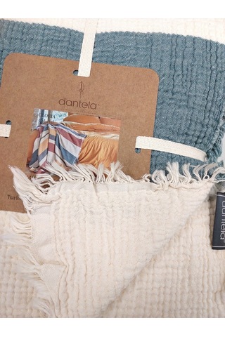 Dantela Gloria Colorful Müslin Pamuk Çift Kiş. Yatakört. 240x260 Krem