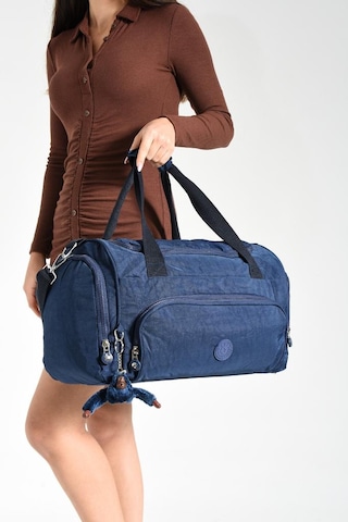 Unisex Kabin Boy Çapraz Askılı Omuz Çantası Seyehat Spor Çantası Hafif Klinkır Kumaş 40 25 Cm Lacivert