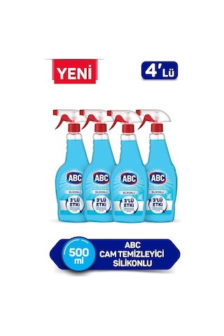 Cam Temizleyici Silikonlu 500ml X4