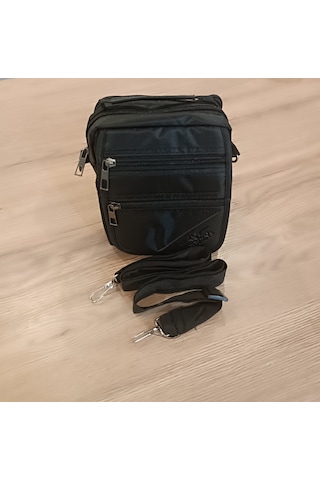 Erkek Çapraz Askılı Omuz Çantası Siyah