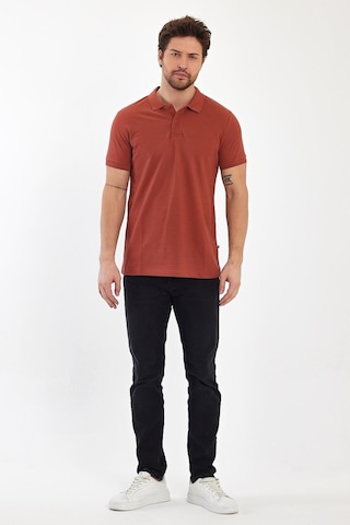 Nemonti Premium Penye Polo Yaka T-shırt Copper Brown