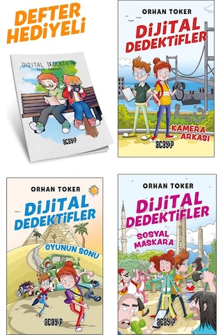 Dijital Dedektifler 3. Kitap Defter Hediyeli / Orhan Toker / Acayip