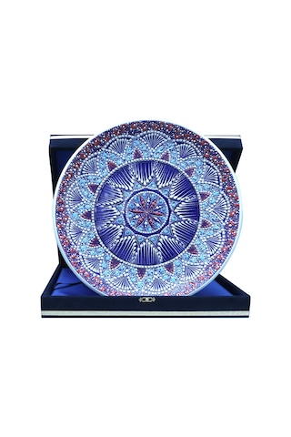 E38 El İşçiliği Çini Tabak - 30 Cm - 6518