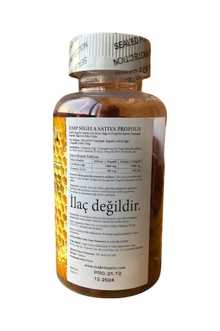 Dmp Propolis Çörek Otu Nigella Sativa 100 Softgel + Hap Kutusu
