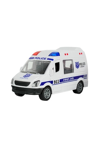1:32 Rescue Team Sürtmeli Acil Durum Araçları Beyaz Fırst Aıd
