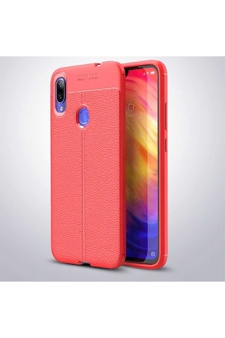 Xiaomi Redmi Note 7 Kilif Deri Tarzi Niss Silikon Case 389472364