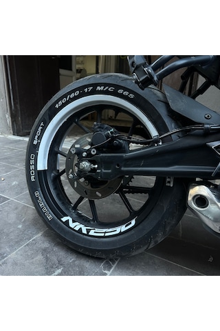 Cfmoto Nk250 Motosiklet Yarım Jant Kaplama Stıcker Nk250 Yazılı Etiket Stıcker Modeli