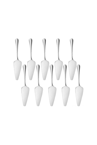 Wezone 10 Parça Paslanmaz Çelik Pasta/sicaklık Sunucu Seti - Ergonomik Tutamalı, Keskin Kenar, Ev & Restoran Kullanıma Uygun Diğer
