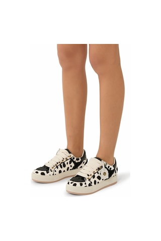Kurt Geiger Southbank Logo Platform Deri Lüks Tasarım Kadın Sneaker Çok Renkli