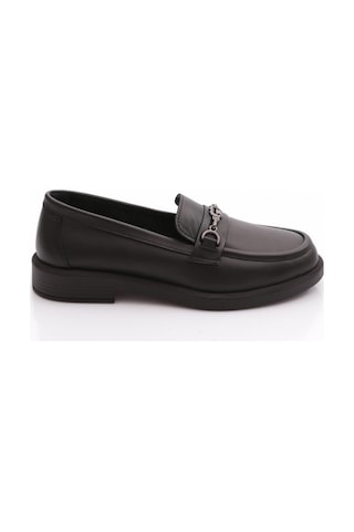 Dgn 258 Kadin Loafer Ayakkabi Siyah Napa
