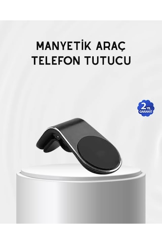 Northcity Güçlü Manyetik Araç İçi Telefon Tutucu - 360 Dönüşlü Ve Klipsli Siyah