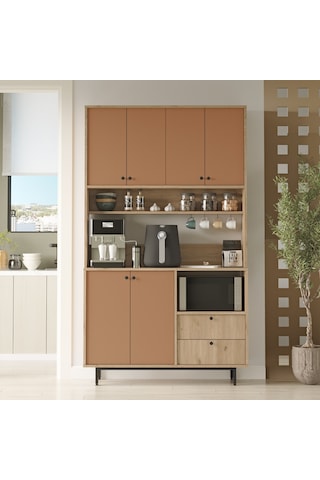 Lounge Kahve Köşesi Çok Amaçlı Dolap Mutfak Dolabı Re7-sk