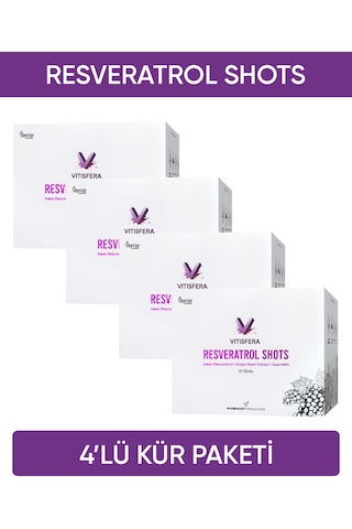 Vitisfera Resveratrol Shot Kür Paketi 4 Kutu