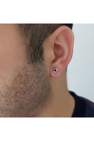 Sirius Pırlanta 0.25 Ct. Siyah Pırlanta Erkek Küpe 0801E0069