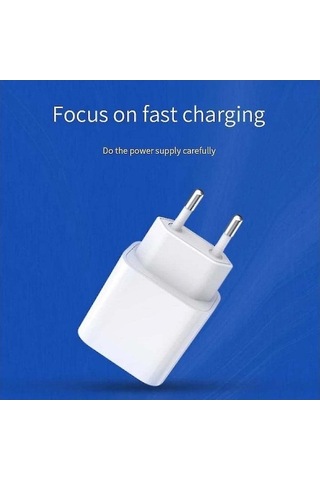 Novahub İphone Uyumlu 11/12/13 İçin 20w Hızlı Şarj Adaptörü Ve 1m Kablosu, Eu Fişli