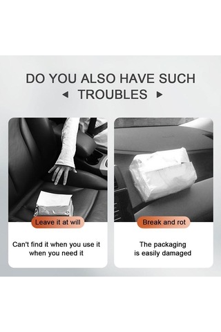 Seametal Araba Doku Kutusu Karbon Fiber Araba Güneşlik Asılı Tutucu Saklama Kutusu Siyah