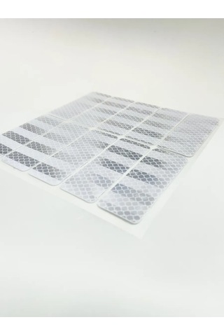 Anruspack Beyaz Yansıtıcı Etiketler 240302597