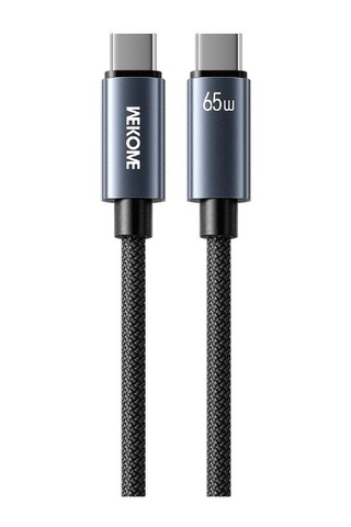 Wk Wdc-64 Pd65w Tip-c Tip-c Hızlı Şarj Veri Kablosu, Uzunluk: 1.2m Siyah